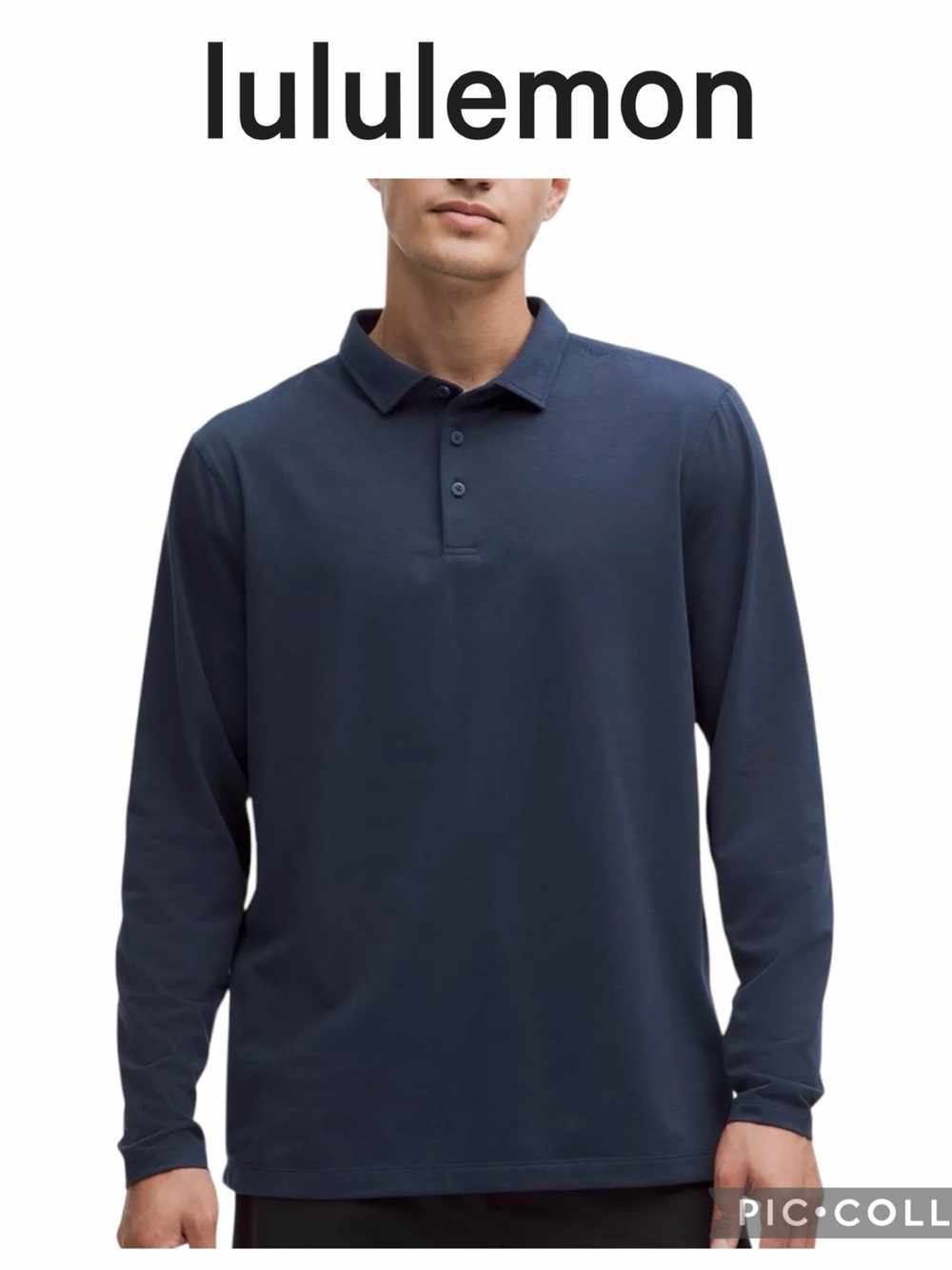 Lululemon Evolution Long Sleeve Polo Shirt Club Blue size L